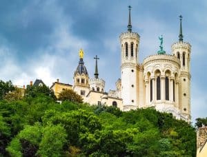 The magnificent basilica in Lyon