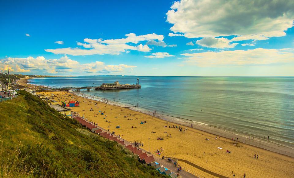 Golden beach of Bournemouth