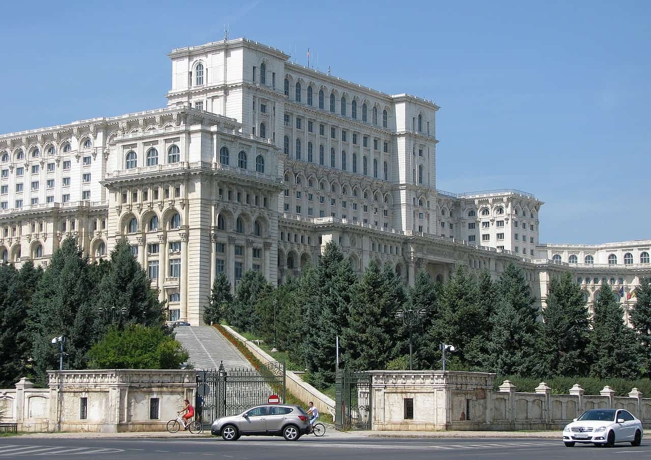 The epic Parliament building in Bucharest