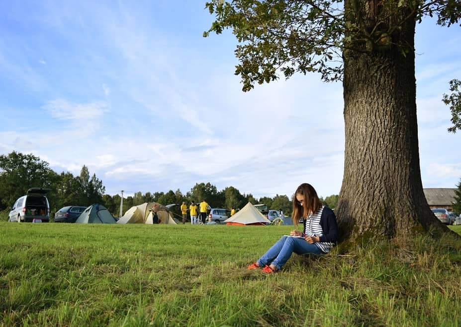 Family camping trip