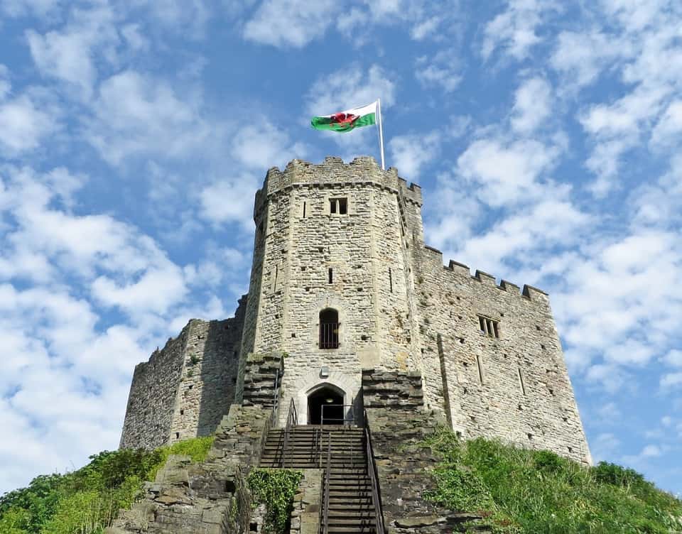 Welsh flag at Cardiff Castle