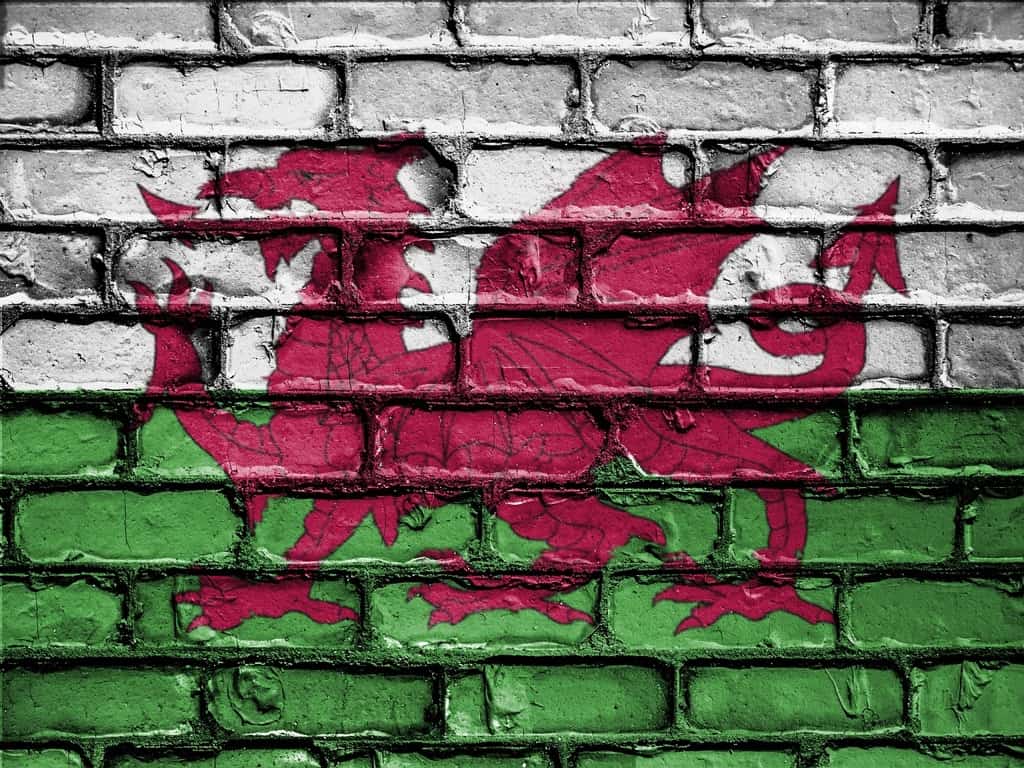 The flag of Wales