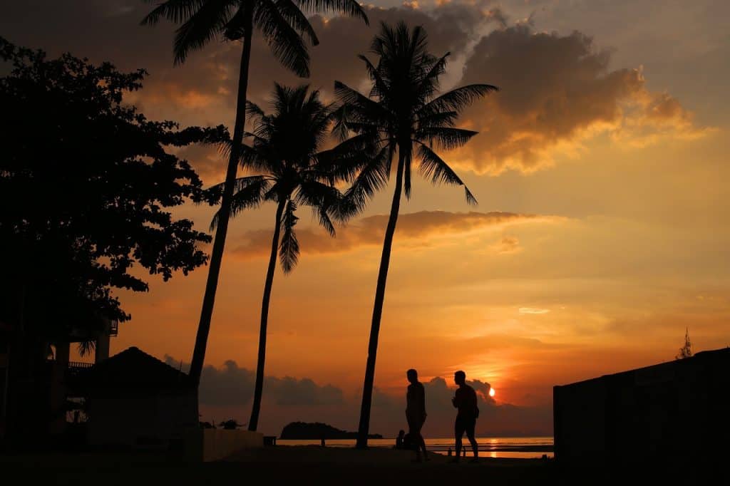 A sunset in Koh Lanta