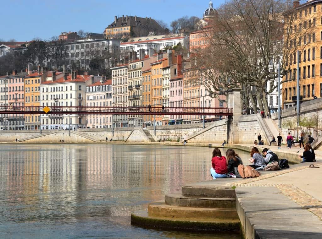 Riverside wharf at Lyon