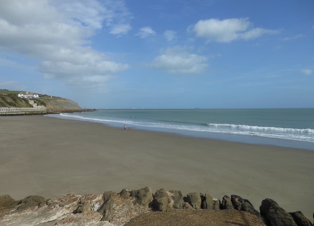 Sunny Sands beach in Folkestone, England