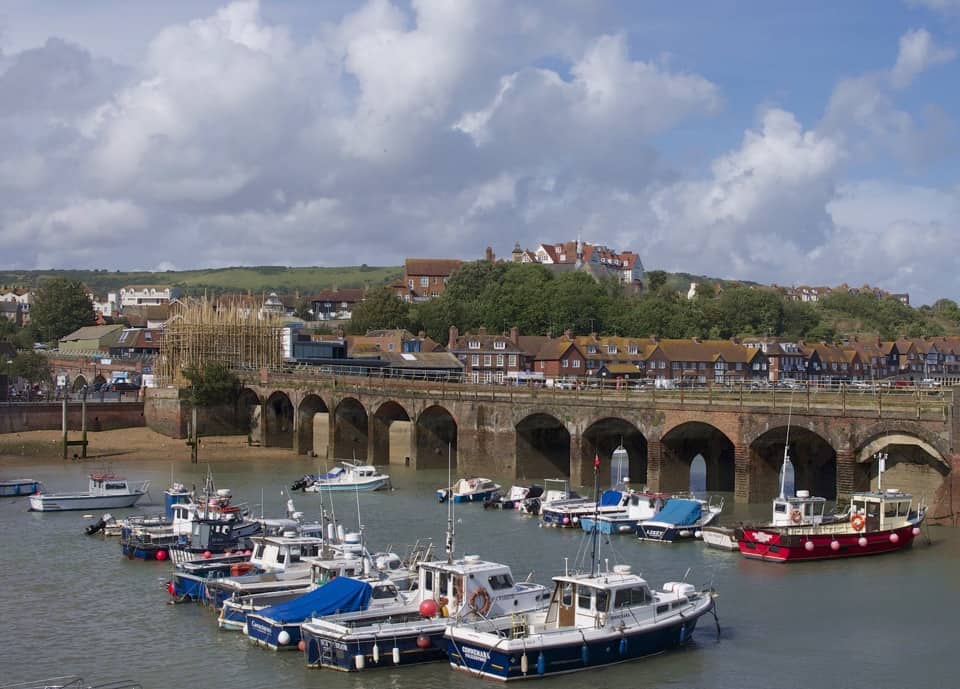 A viaduct in Folkestone