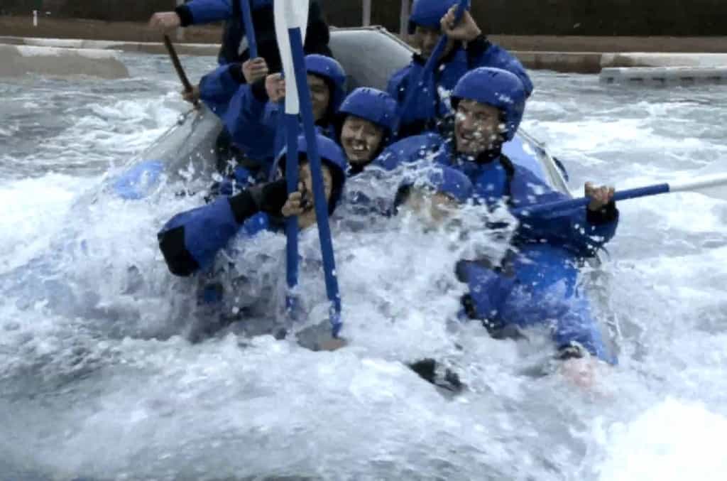 White water rafting near London