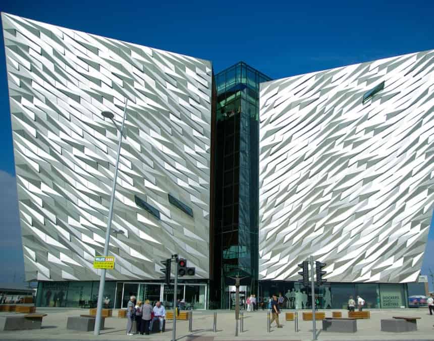 The stunning architecture of the Titanic Museum