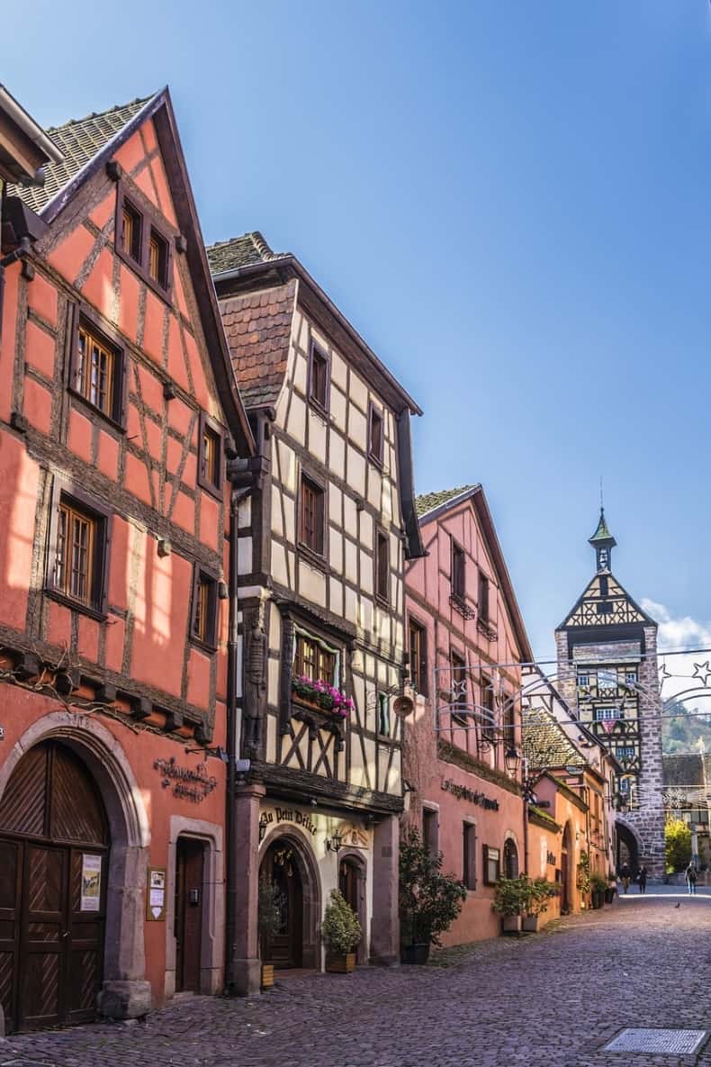 Colourful Riquewihr in France