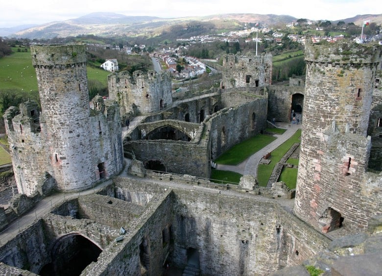 Conwy Castle from above