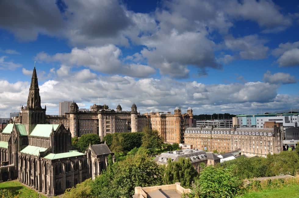 The skyline of Glasgow