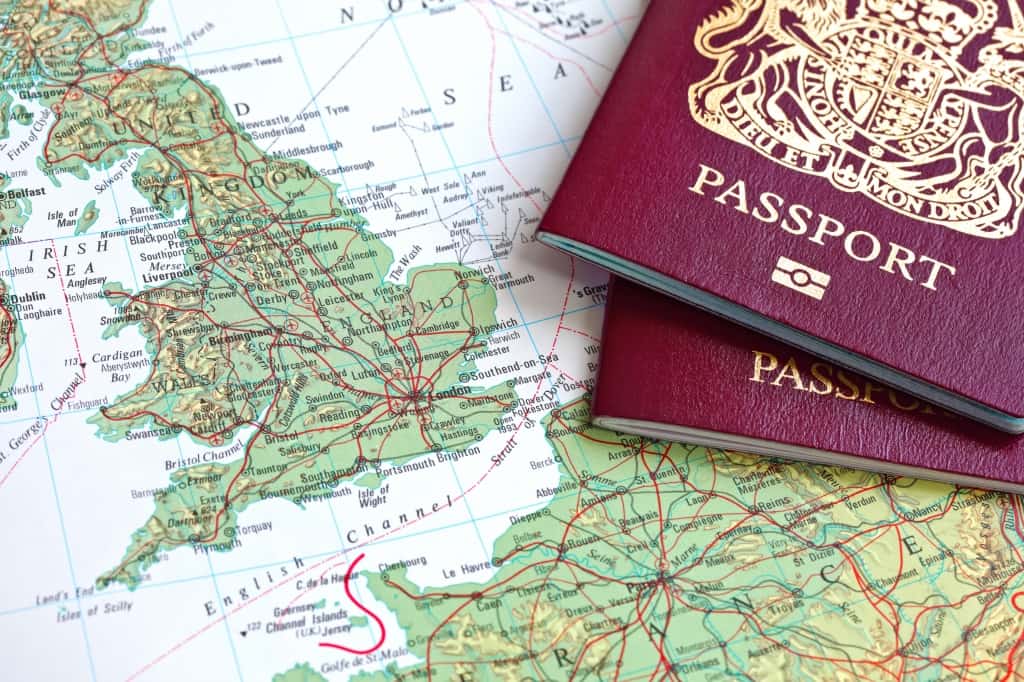 British Travellers Map and Passport