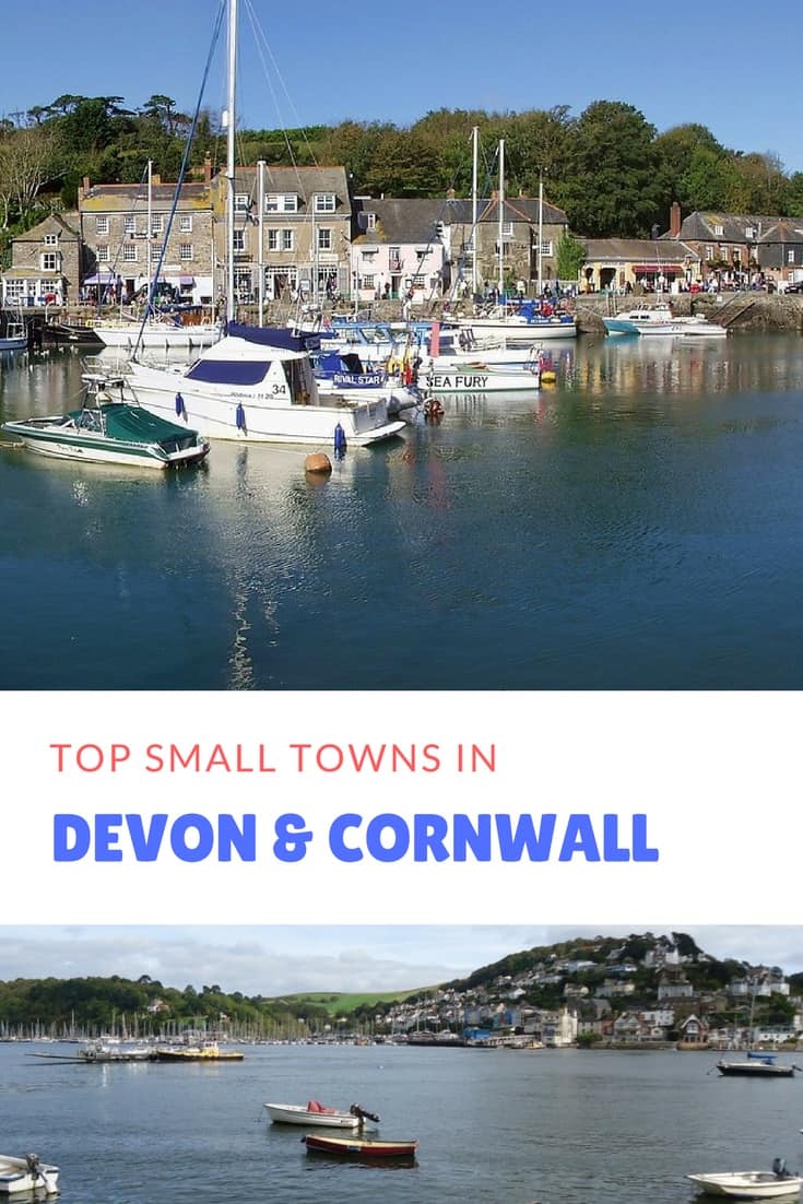 The British Traveller guide to the top tourist small towns in Devon and Cornwall, England's picturesque southwestern corner.